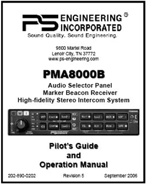 PMA8000B Audio Panel Manual